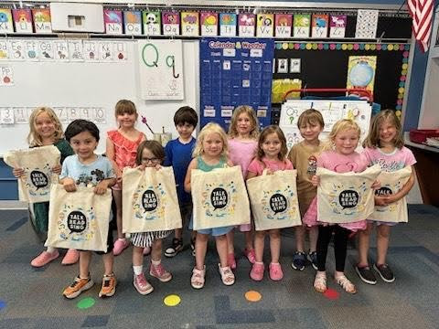 Children with Literacy Resources from United Way of Venango & Titsuville Region Too Small To Fail Program